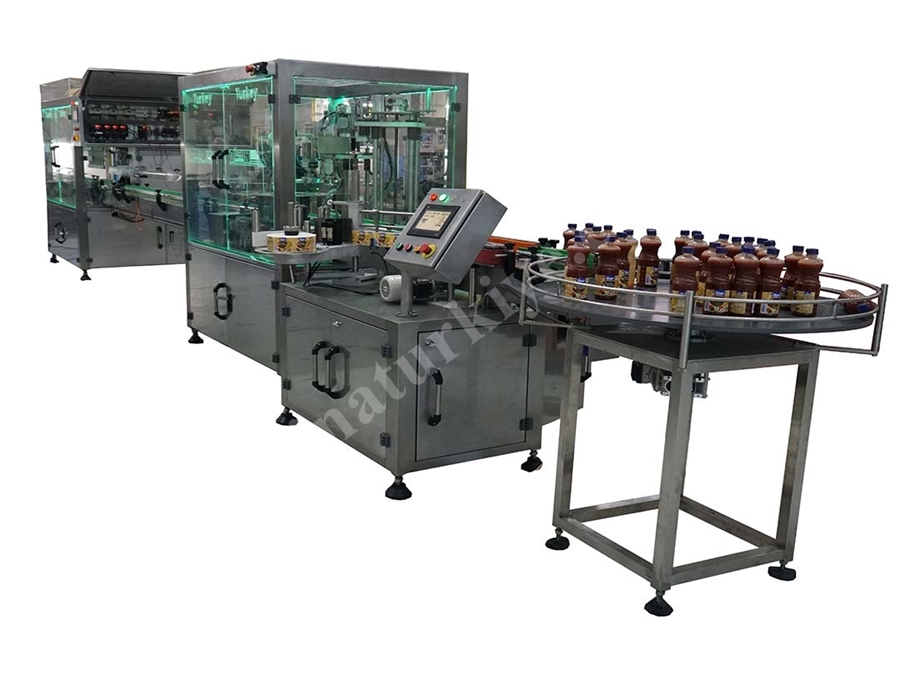 6000 Adet / Saat Otomatik Kova Dolum Kapatma Makinası