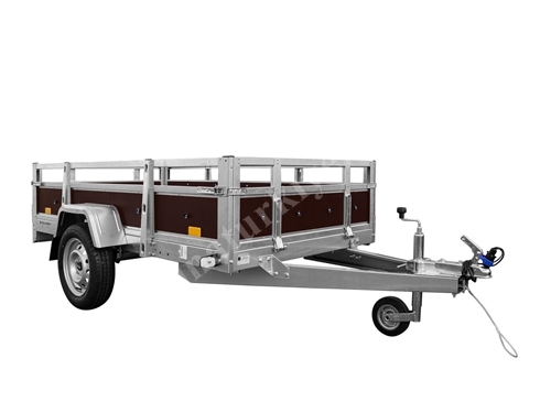 560 Kg (2305x1260x400 mm) Raylı Araç Arkası Yük Taşıma Römorku