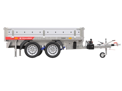 950 Kg (2530x1520x400 mm) Araç Arkası Damperli Yük Taşıma Römorku - 4