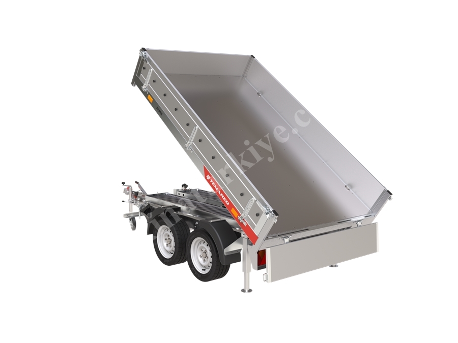 950 Kg (2530x1520x400 mm) Araç Arkası Damperli Yük Taşıma Römorku