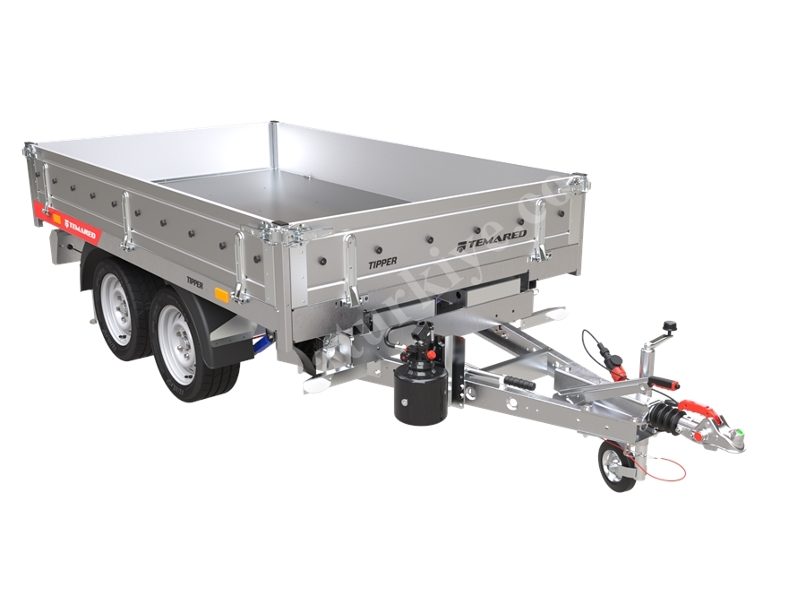 950 Kg (2530x1520x400 mm) Araç Arkası Damperli Yük Taşıma Römorku