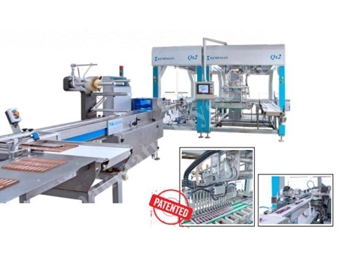 Secondary Packaging Machine for bar products and cakes, End of the line systems