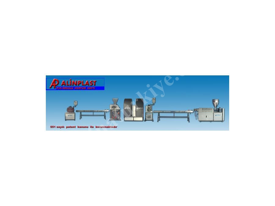 Ø 70+Ø 55 mm EKSTRUDERLİ  ÖRGÜ HORTUM ÜRETİM MAKİNASI