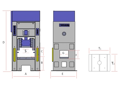 400 Ton (30 kW) H Tipi Eksantrik Pres Makinası - 1