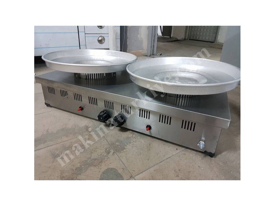 50*100 Cm Doğalgazlı Paslanmaz Çiftli Tantuni Set Üstü Ocak(2)