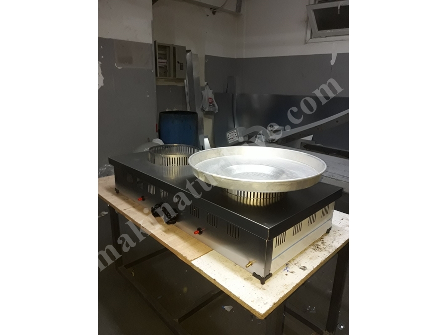 60*120 Cm Paslanmaz Çiftli Tantuni Set Üstü Ocak