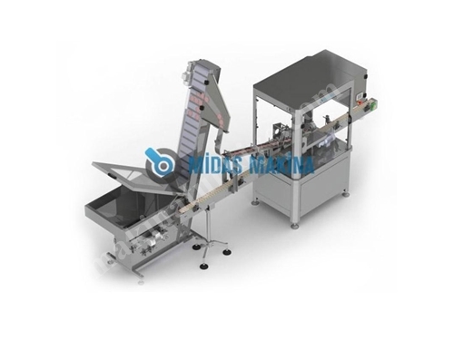 8000 Adet / Saat Overcapper Plastik Kapak Kapatma Makinası