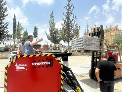 4200 mm Briket Parke Taşı Döşeme Makinası