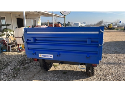 3,5 Ton Tek Dingil Hidrolik Frenli Damperli Römork - 1