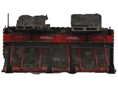 Машина для производства бордюров и тротуарной плитки из бетона, 4200 мм 