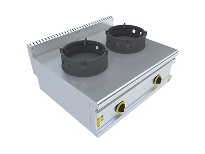 Çiftli Gazlı Set Üstü Wok Ocak - 0