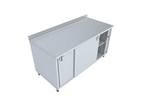 280x70x85 cm Cabinet Bottom and Middle Shelf Kitchen Workbench - 0