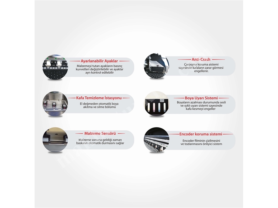 2 Kafa Eko Solvent Baskı Makinası