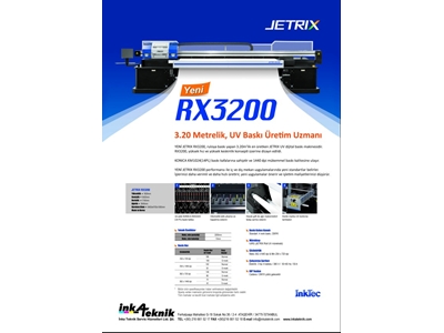 Jetrix Rx 3200 Led UV Roll Baskı Makinesi - 0