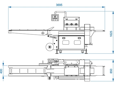 10/250 Minute Conveyor Reverse Horizontal Packaging Machine - 1
