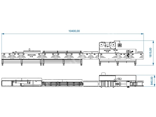 DP-350 Inline-Zuführung Vollautomatische horizontale Flowpack-Verpackungsmaschine
