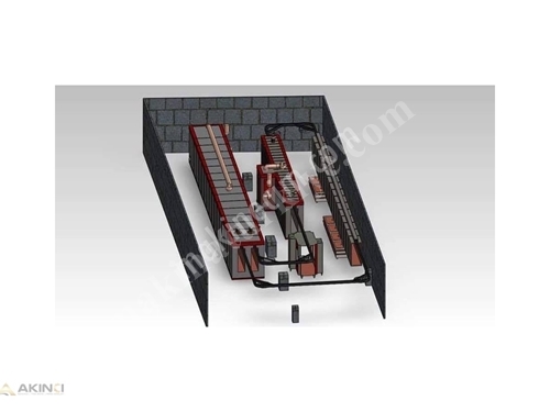 Tünel Tipi Elektrostatik Toz Boya Pişirme Fırını