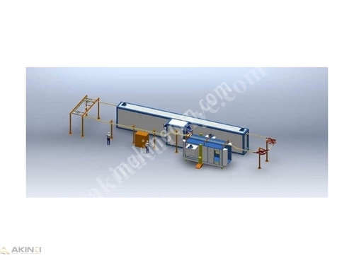 Sıfır Tünel Tipi Elektrostatik Toz Boya Fırını