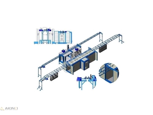 Özel Üretim Tünel Tipi Elektrostatik Toz Boya Fırını