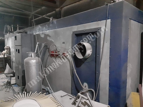 7X1,6X1,6 Metre Tünel Tipi Elektrostatik Toz Boya Fırını