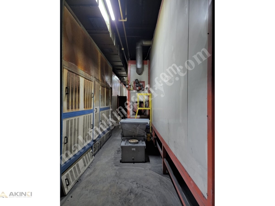 4 Banyolu Sprey Hatlı Tünel Tipi Toz Boya Fırını