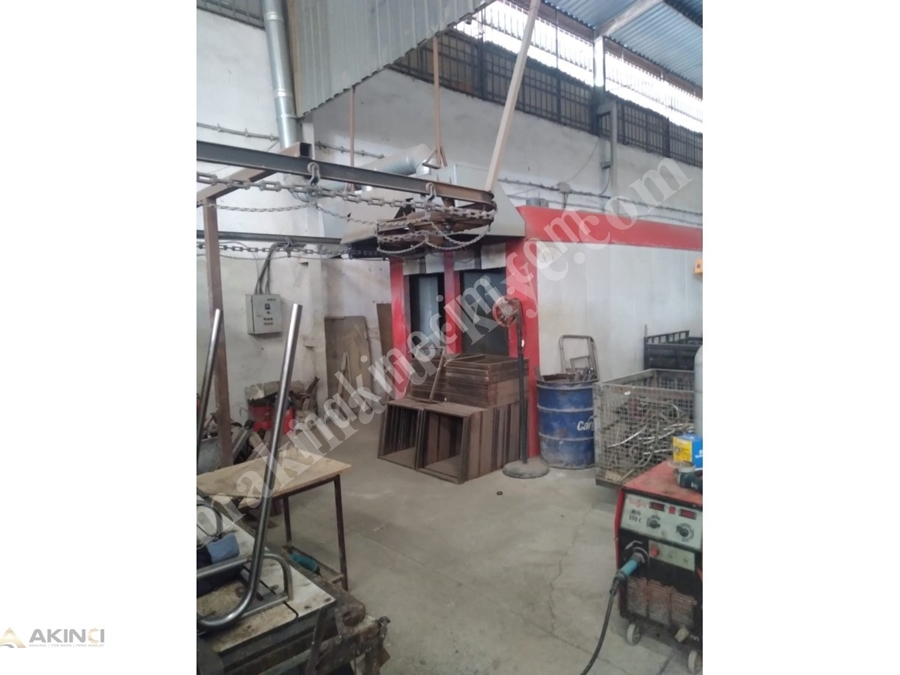 190X80x15 Metre Tünel Tipi Elektrostatik Toz Boya Fırını