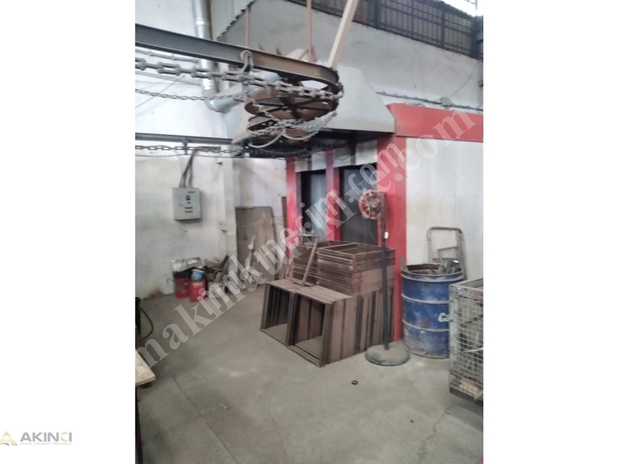 190X80x15 Metre Tünel Tipi Elektrostatik Toz Boya Fırını
