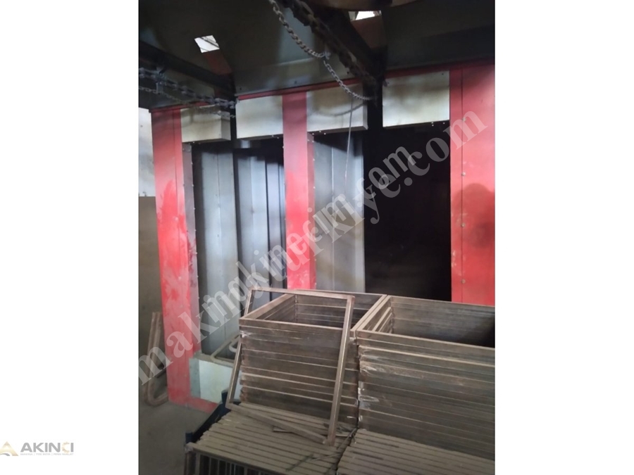190X80x15 Metre Tünel Tipi Elektrostatik Toz Boya Fırını