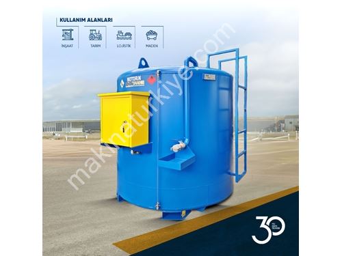 5000 Lt Above Ground Vertical Fuel Tank, Pump Equipped
