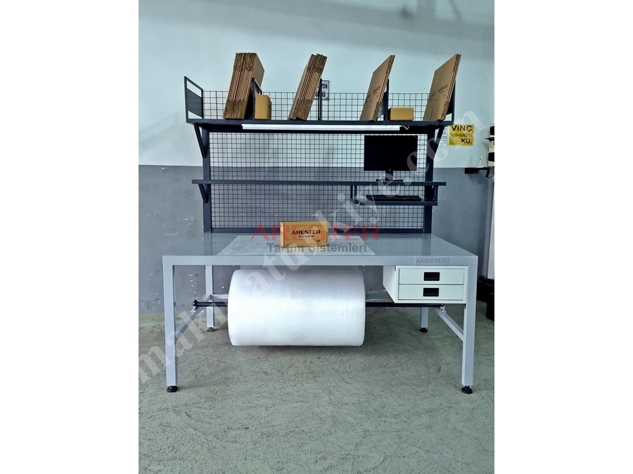 100X200cm E-Ticaret- Packing Station Paketleme Ve Tasnif Masası 