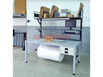 100X200cm E-Ticaret- Packing Station Paketleme Ve Tasnif Masası  - 6