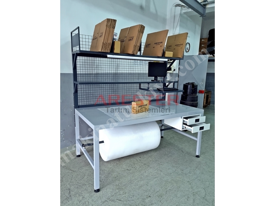 100X200cm E-Ticaret- Packing Station Paketleme Ve Tasnif Masası 