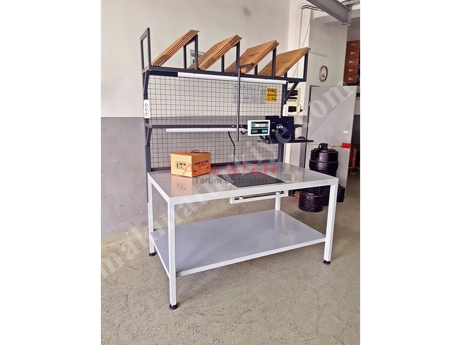 100X170cm Packing Station Paketleme Ve Tasnif Masası