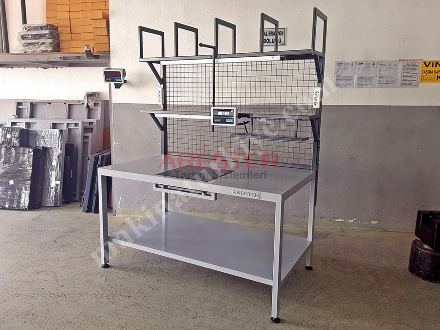 100X170cm Packing Station Paketleme Ve Tasnif Masası