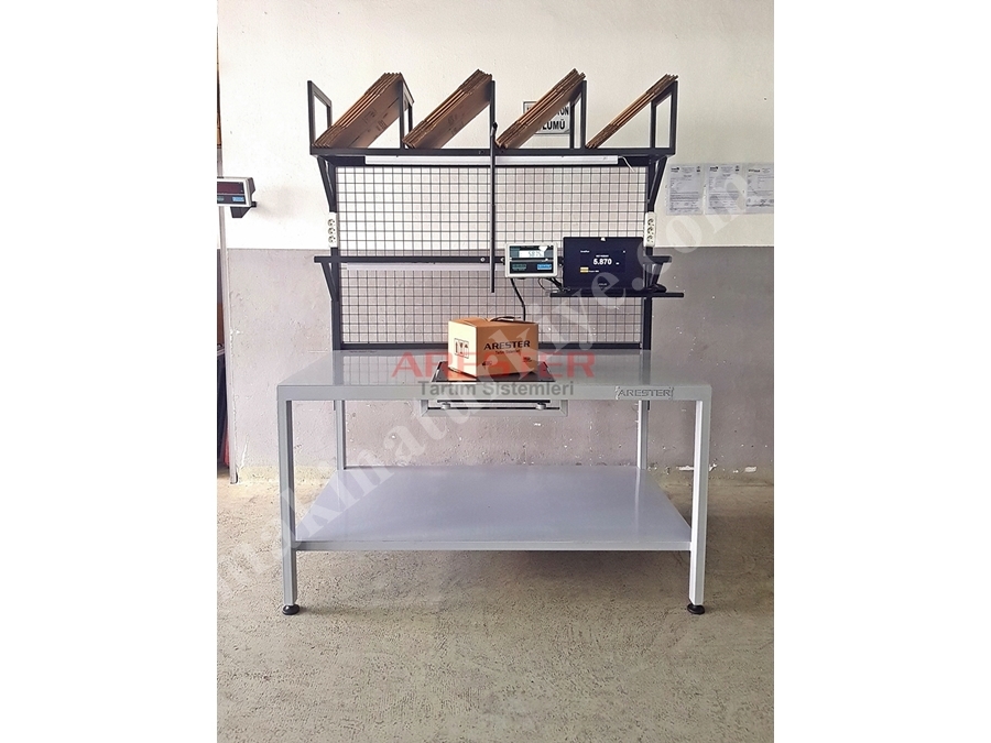 100X170cm Packing Station Paketleme Ve Tasnif Masası