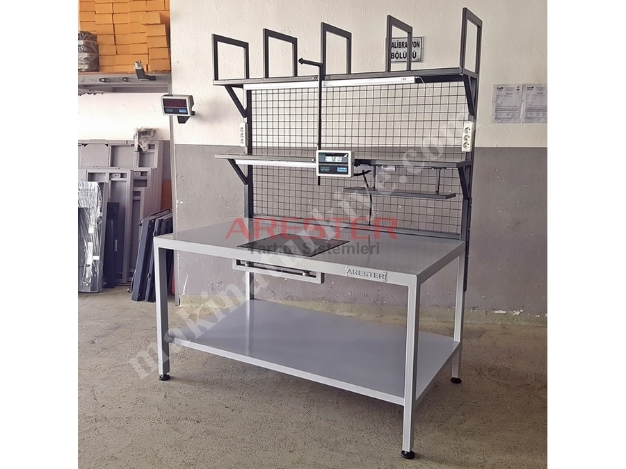 100X170cm Packing Station Paketleme Ve Tasnif Masası