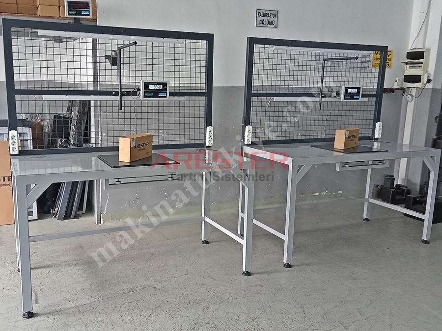 80X170cm Packing Station Paketleme Ve Tasnif Masası 