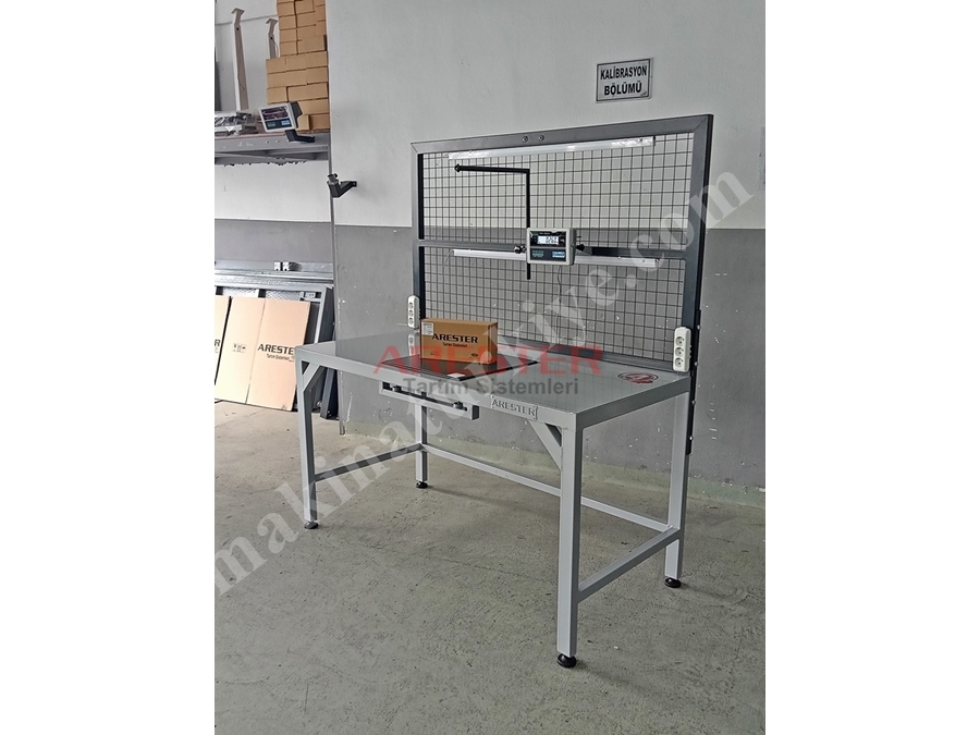 80X170cm Packing Station Paketleme Ve Tasnif Masası 