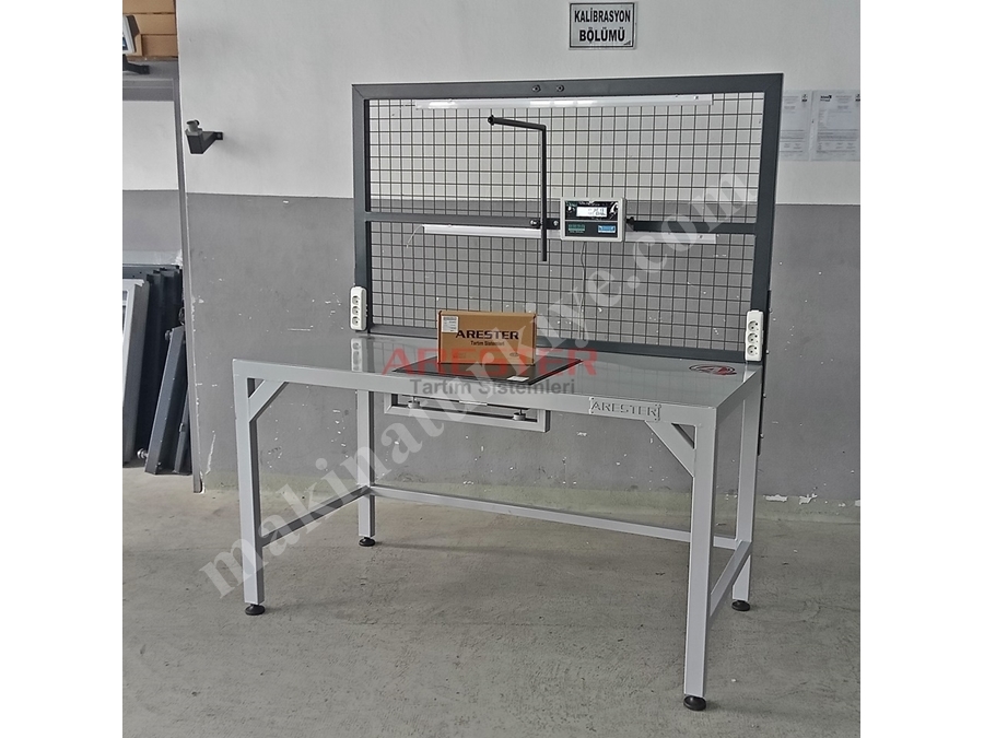 80X170cm Packing Station Paketleme Ve Tasnif Masası 