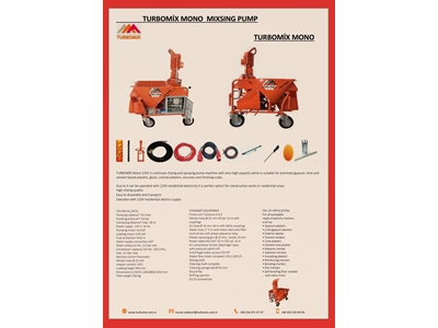 Turbomix 220 Mono Gypsum Machine - 0