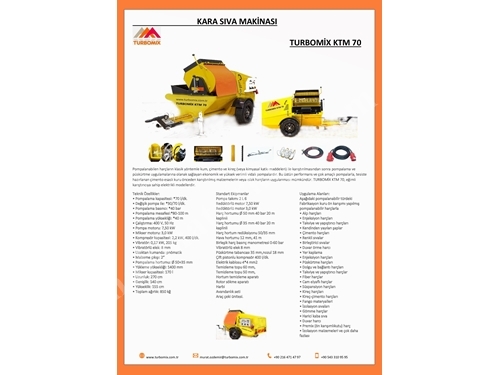 Kara Sıva Makinası Ktm 70