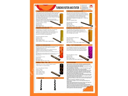 Rotor Ve Stator Helezon Ve Mil