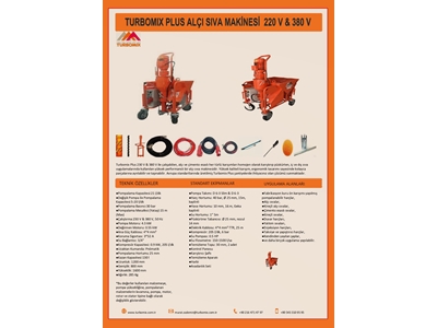 380&220 Hazır Alçı Sıva Makinası