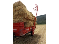 Trailer Side Hay Bale Loading Attachment - 1