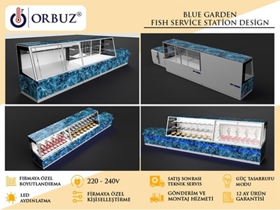 Single Phase Fish Display Cabinet With Cooling System - 2