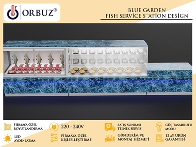 Single Phase Fish Display Cabinet With Cooling System - 0