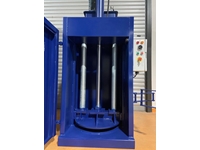 Single Hydraulic Piston Double Guide Pillar Bearing Barrel Crushing Press - 3