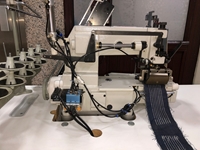 Machine automatique à plisser les bandes de caoutchouc de type Siruba à 10 aiguilles - 1