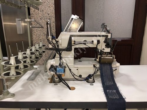 Machine automatique à plisser les bandes de caoutchouc de type Siruba à 10 aiguilles