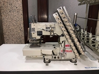 Machine automatique à plisser les bandes de caoutchouc de type Siruba à 10 aiguilles - 0